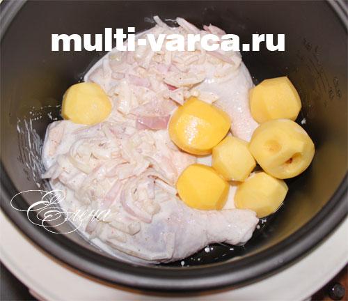 Курица маринованная в кефире в мультиварке. Запеченная курица в кефире в мультиварке
