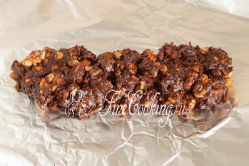 Шоколадная колбаса. Ингредиенты: