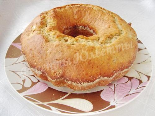 Банановый кекс на кефире