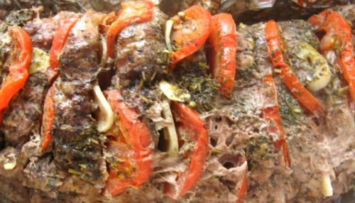 Сочное мясо в духовке с овощами. Вкусная свинина, запечённая в духовке с помидорами в фольге, с итальянским акцентом