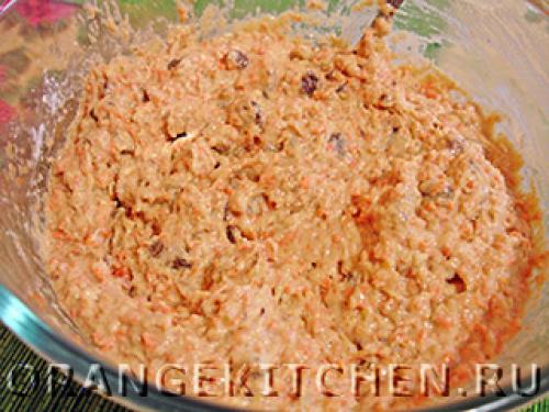 Постный морковный пирог без яиц