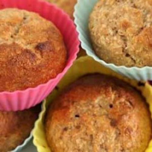 Диетические творожно-банановые кексы. Простой рецепт для ленивых