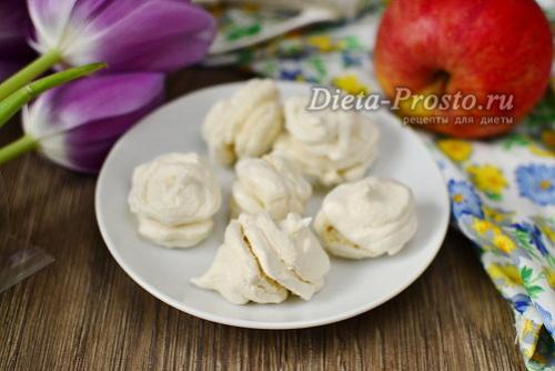 Как приготовить низкокалорийный зефир в домашних условиях рецепт. Диетический зефир из яблочного пюре