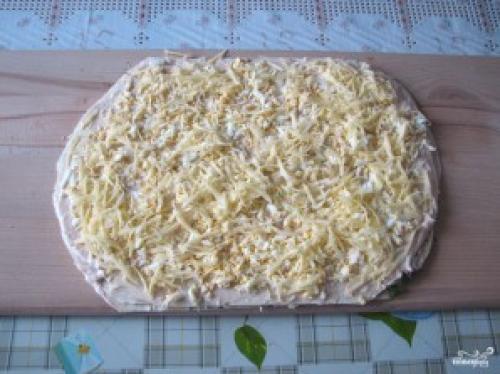 Рулеты из лаваша с крабовыми палочками