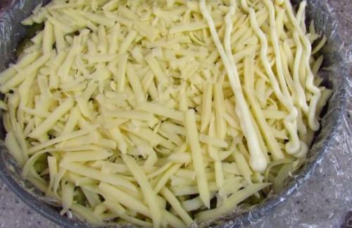 Салат перевертыш Грибная поляна с опятами. Салат Грибная поляна с шампиньонами из 7 слоев