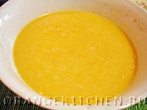 Постный морковный пирог без яиц