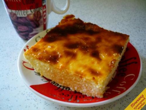 Блиц запеканка из трех ингредиентов в мультиварке. Описание рецепта: