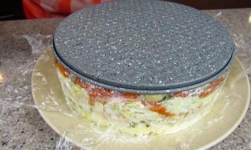 Салат перевертыш Грибная поляна с опятами. Салат Грибная поляна с шампиньонами из 7 слоев