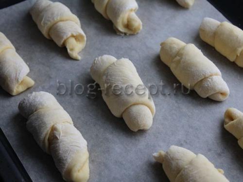 Рогалики на маргарине тают во рту. Ингредиенты: