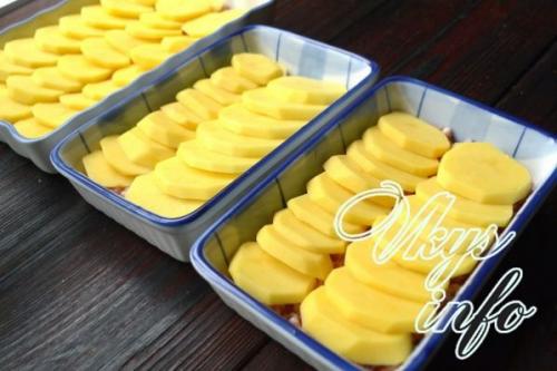 Мясо по французски с фаршем и морковью. Рецепт 6: картошка по-французски с фаршем и сыром