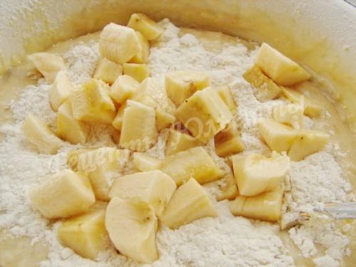 Банановый кекс на кефире