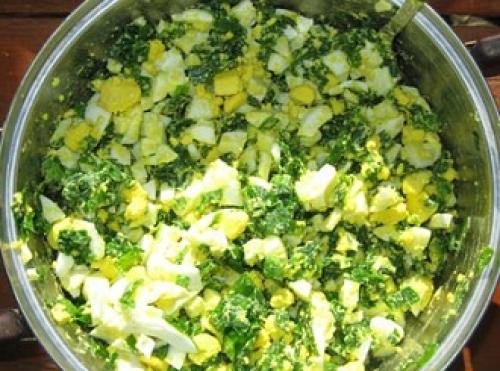 Пирог на кефире с майонезом.