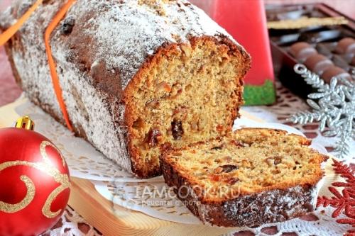 Английский рождественский кекс с сухофруктами и орехами. Кекс рождественский с сухофруктами и орехами