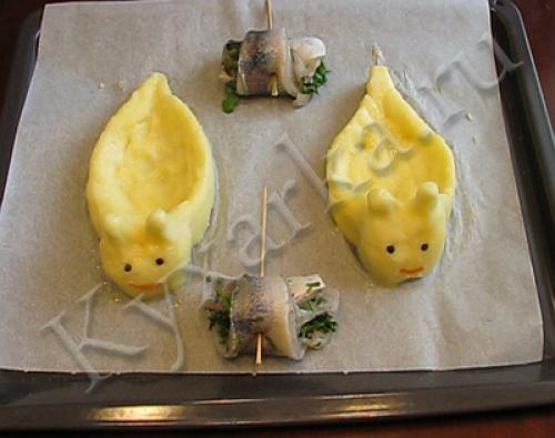 Картофельные улитки с РЫБОЙ. Описание