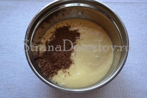 Пирог на кефире зебра. Пышный пирог зебра