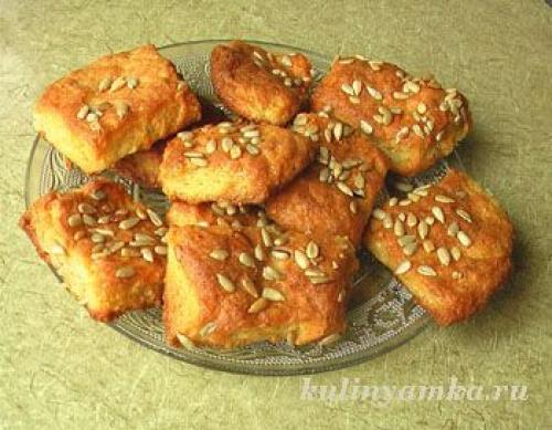 Сырное печенье с творогом