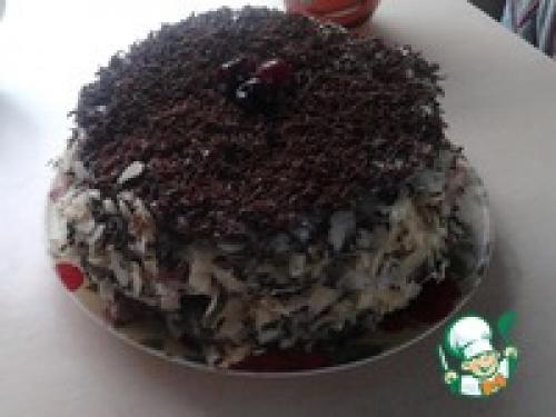 Шоколадный Наполеон с вишней рецепт.