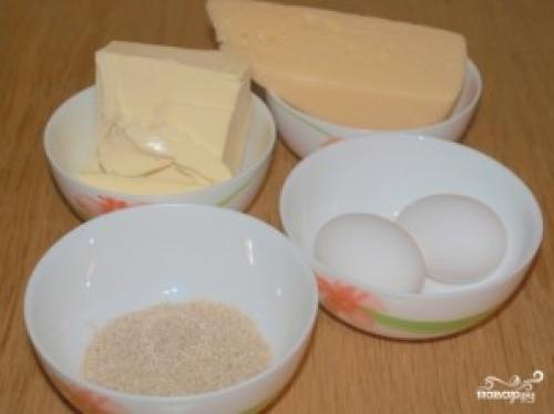 Сырное печенье с кунжутом