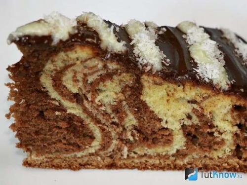 Пирог зебра: ТОП-4 рецепта