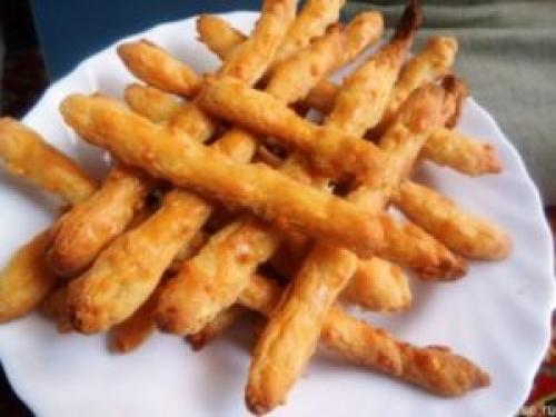 Сырное печенье на скорую руку. Пошаговый рецепт