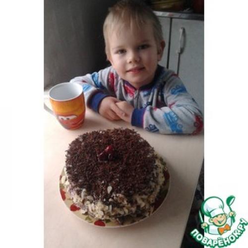 Шоколадный Наполеон с вишней рецепт.