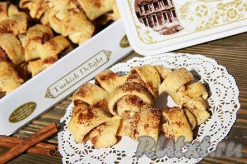 Булочки с корицей без дрожжей