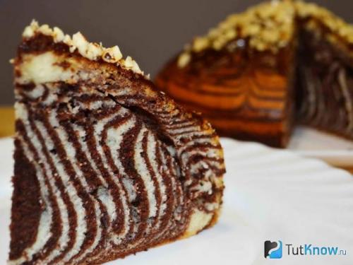 Пирог зебра: ТОП-4 рецепта