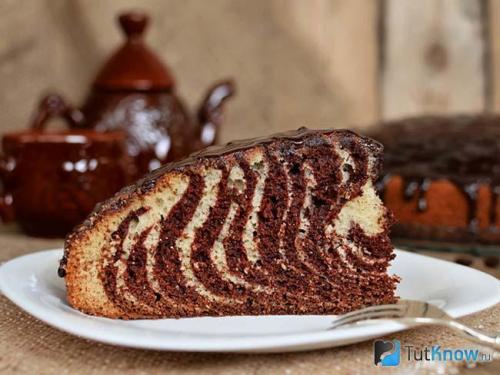 Пирог зебра: ТОП-4 рецепта