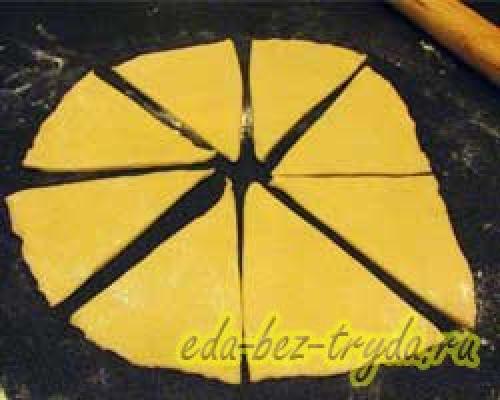 Экспресс-рогалики на кефире. Рогалики на кефире