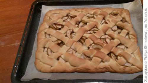 Песочный пирог с яблоками и корицей. Пирог яблочный с корицей из песочного теста