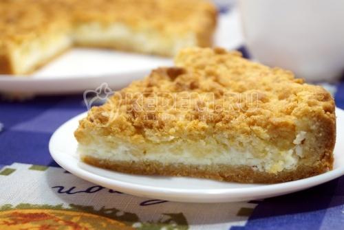 Творожный пирог с песочным тестом. Песочный пирог с творогом