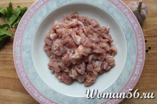 Галантин из курицы рецепт с фото