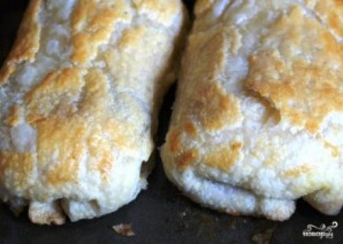 Форель в слоеном тесте запеченная в духовке. Форель в слоеном тесте