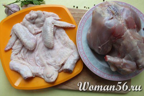 Галантин из курицы рецепт с фото