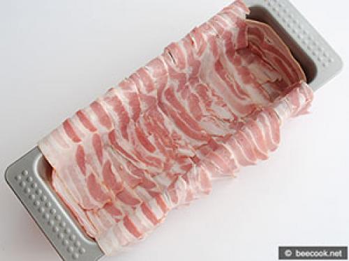 Террин из курицы с беконом. Террин из курицы со сладким перцем и беконом