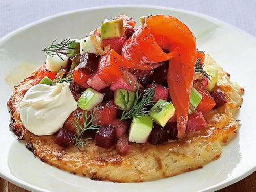 Салат на дранике. Как правильно подать салат на дранике