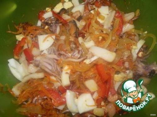 Салат сундучок с сокровищами рецепт. Рецепт «Салат "Сокровища морского дна"»: