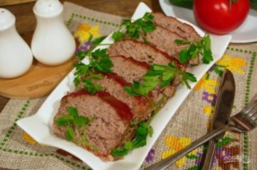 Мясной хлеб по-домашнему