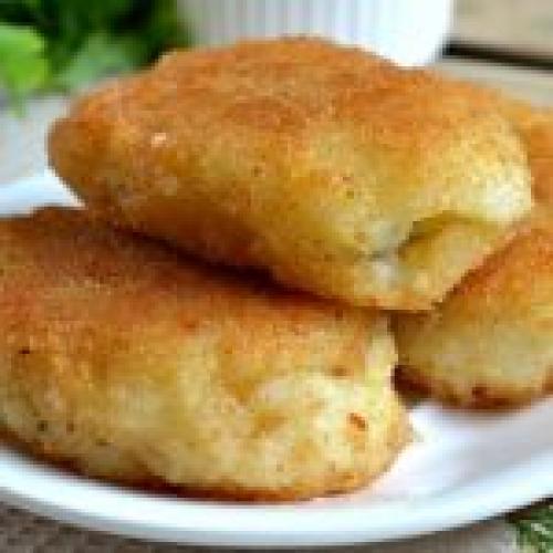 Картофельные котлеты с фаршем