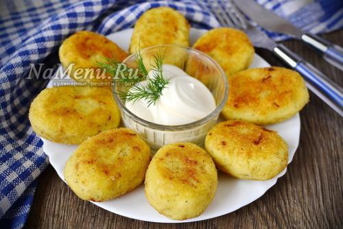 Картофельные котлеты из картошки в мундире
