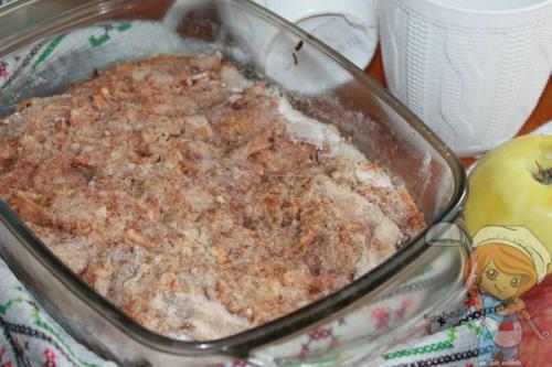 Насыпной яблочный пирог Три стакана с творогом очень простой и вкусный. Насыпной яблочный пирог три стакана — вкусное волшебство своими руками!