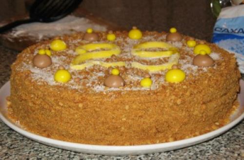 Торт медовый пух. Торт «МЕДОВЫЙ ПУХ» с легким заварным кремом