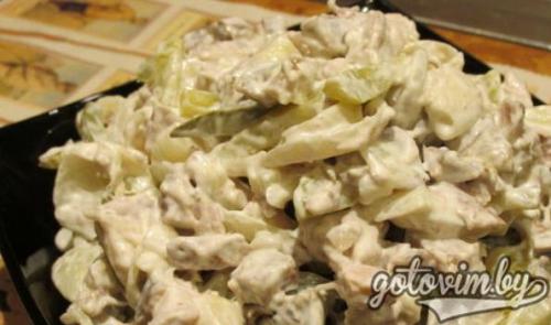 Легкий салат к драникам. Салат к драникам