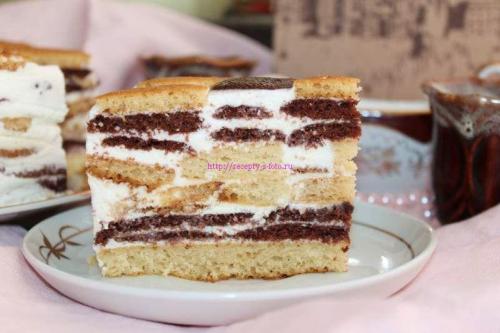 Торт со сметанным кремом. Инструкция