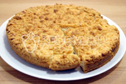 Творожный пирог с песочным тестом. Песочный пирог с творогом