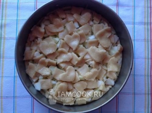 Открытый яблочный пирог из песочного теста. Яблочный пирог из песочного теста