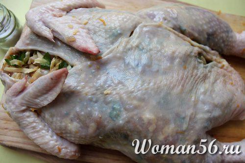 Галантин из курицы рецепт с фото