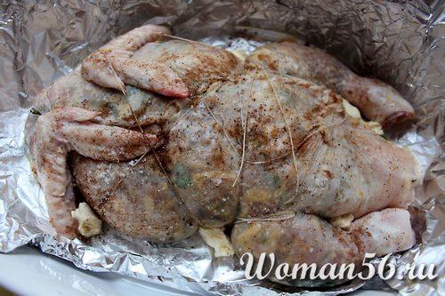 Галантин из курицы рецепт с фото