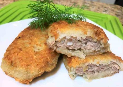 Картофельные драники рецепт. Рецепт картофельных драников с мясным фаршем