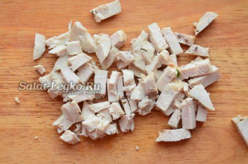 Салат Сытый гость. Салат "Сытый гость" с курицей и грецкими орехами